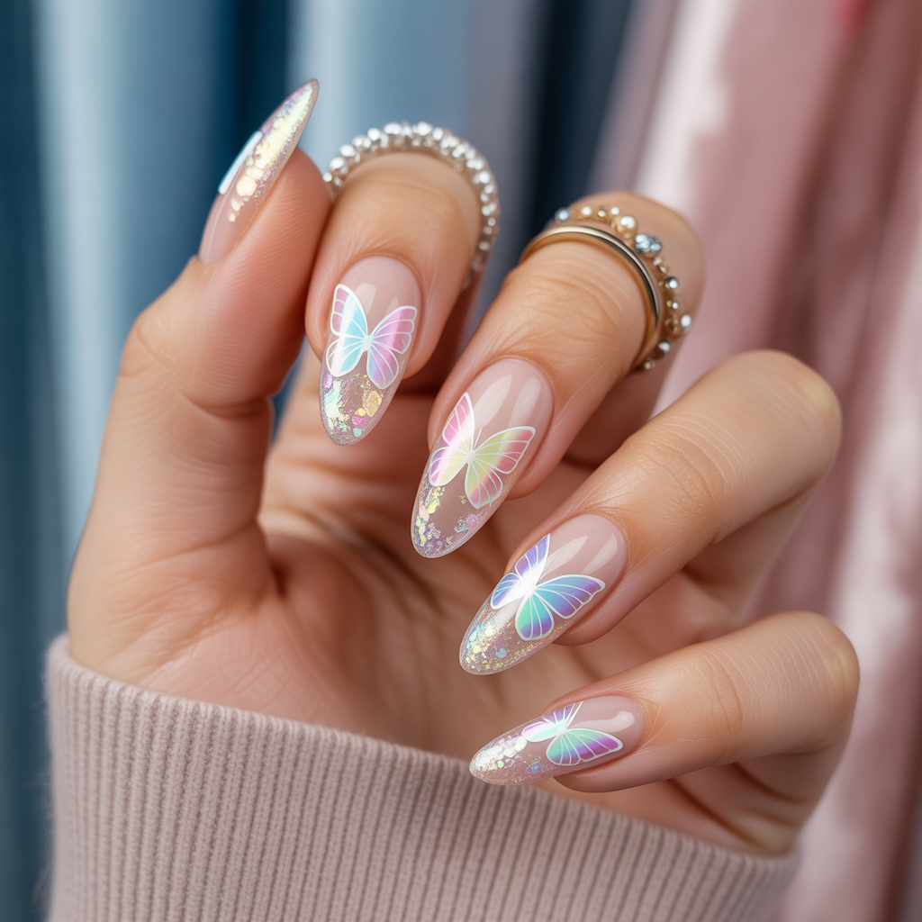 butterfly nails