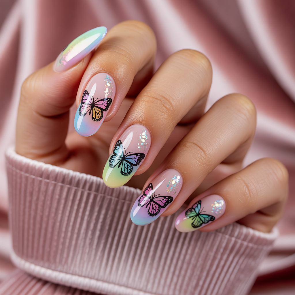 butterfly nails