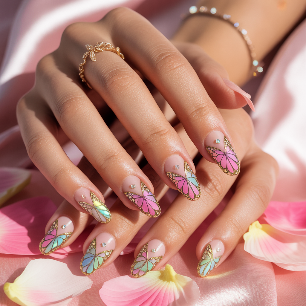 butterfly nails