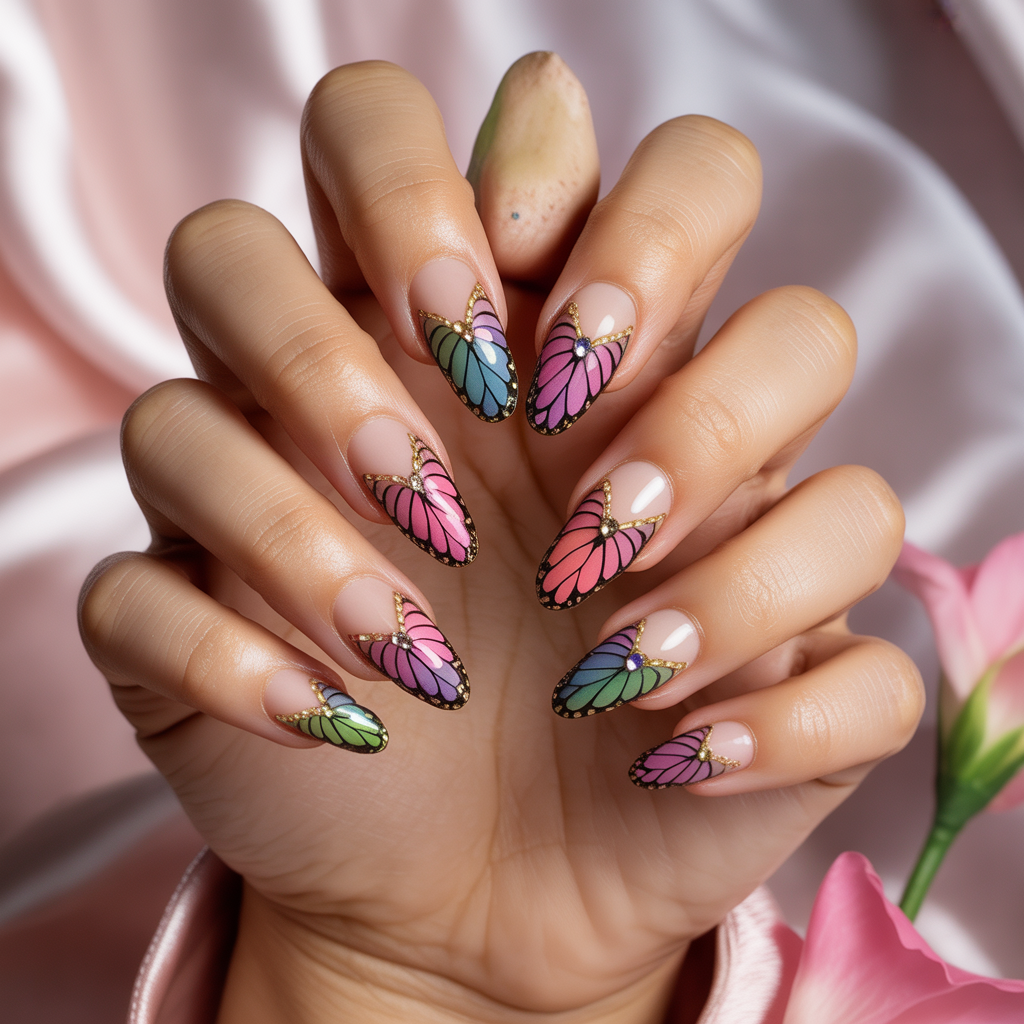 butterfly nails