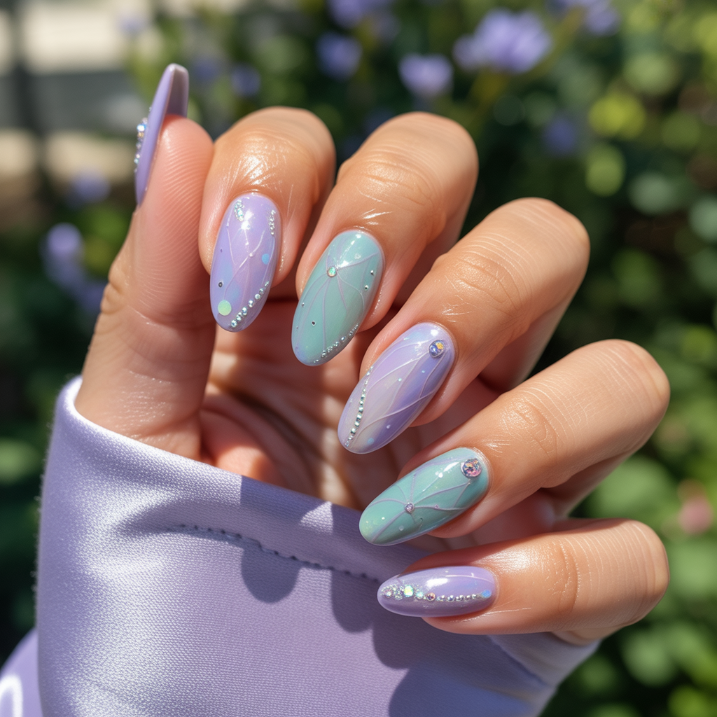 butterfly nails