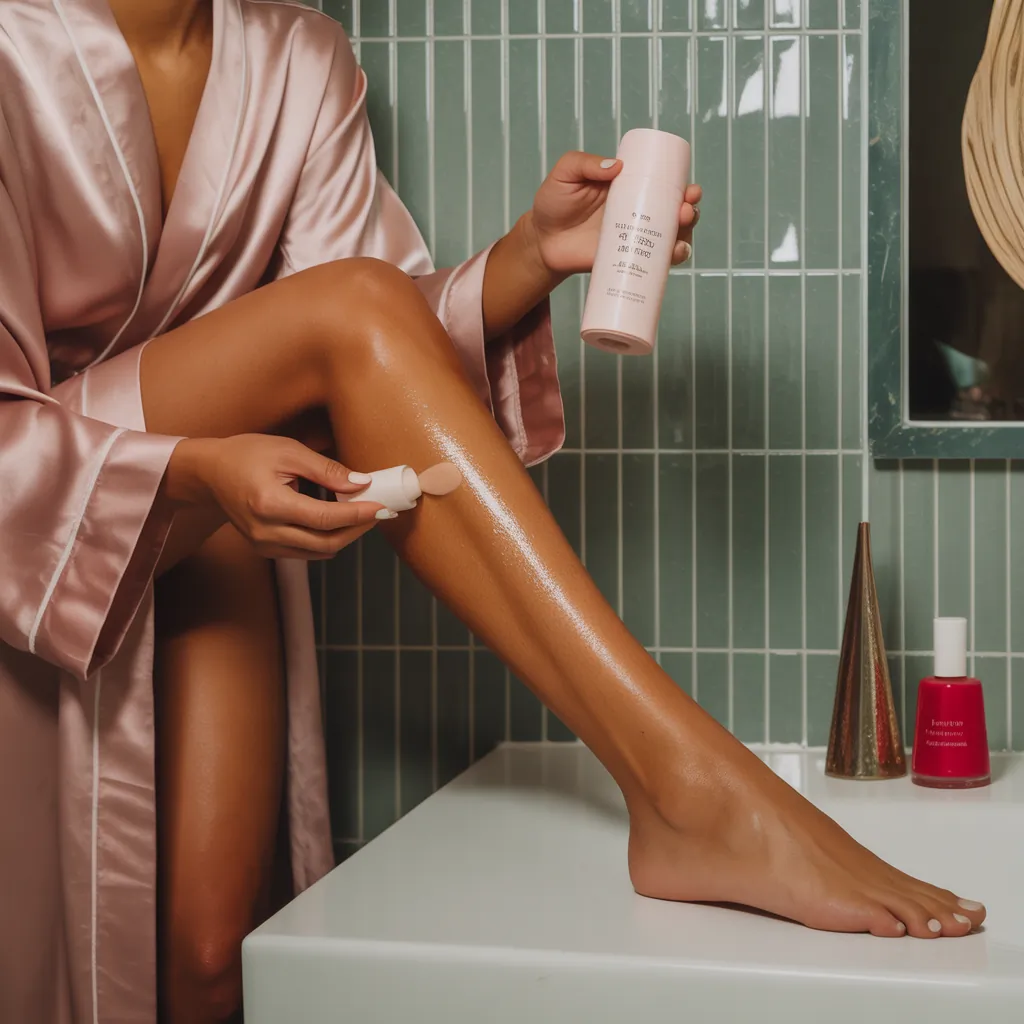 can you self tan with hairy legs