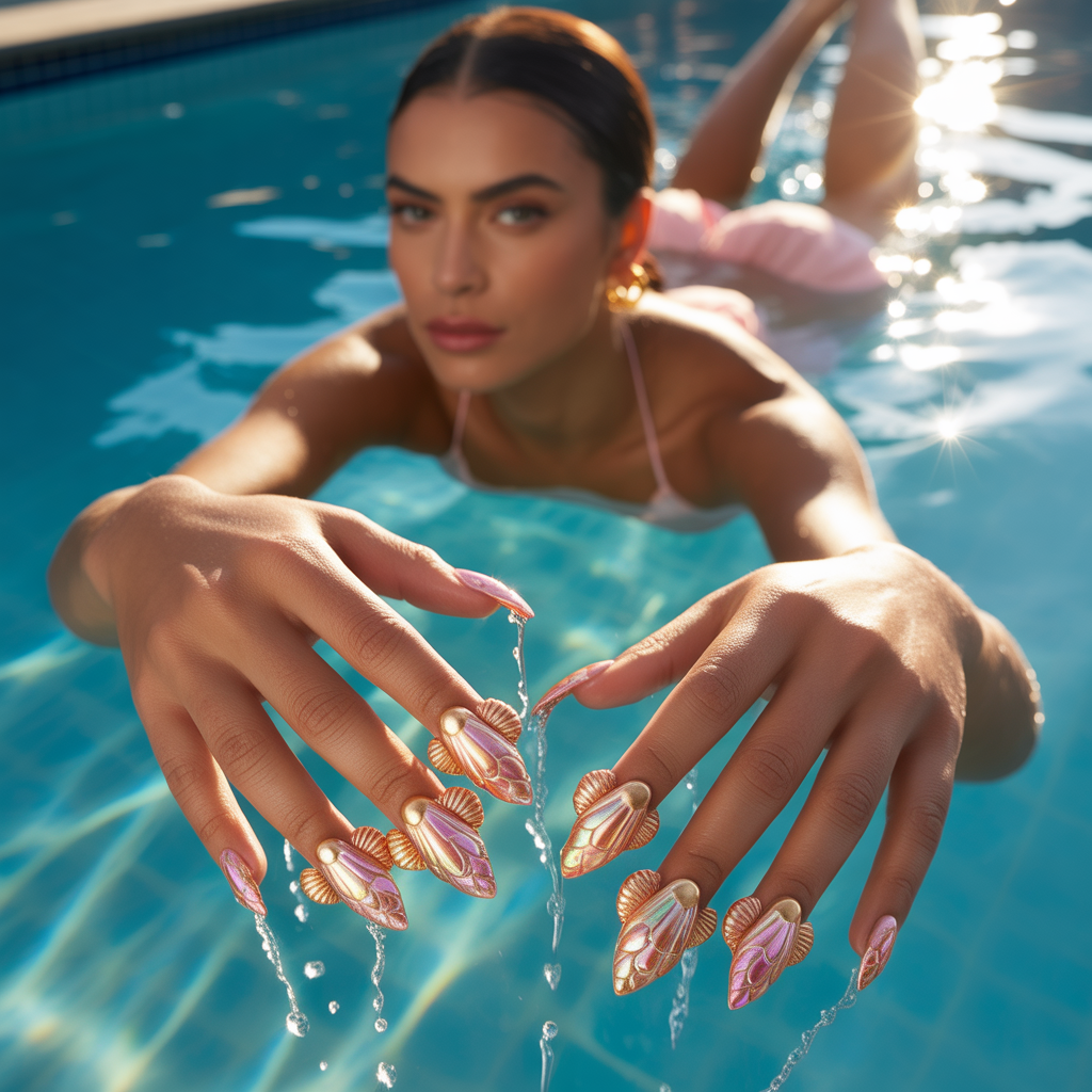 can you swim with acrylic nails