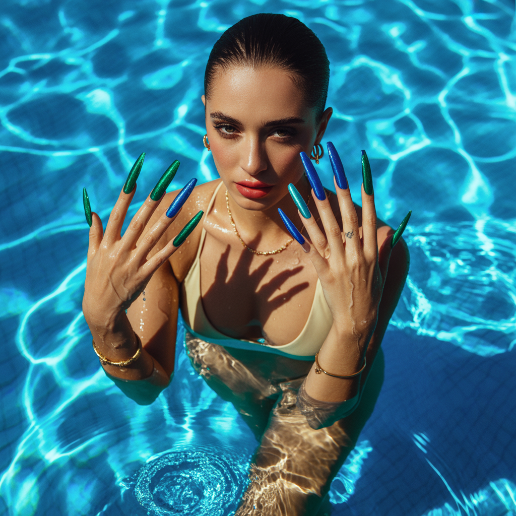 can you swim with acrylic nails