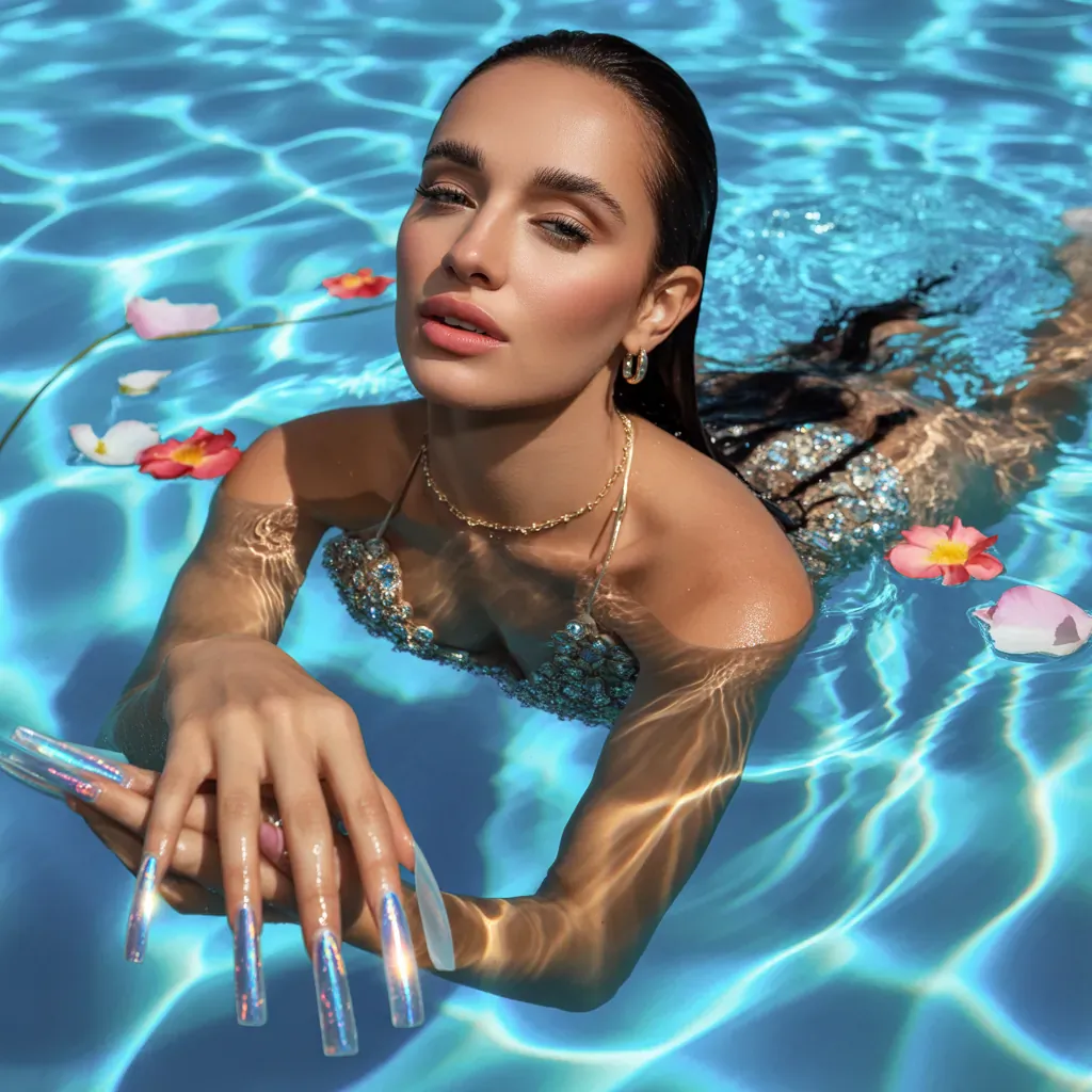 can you swim with acrylic nails