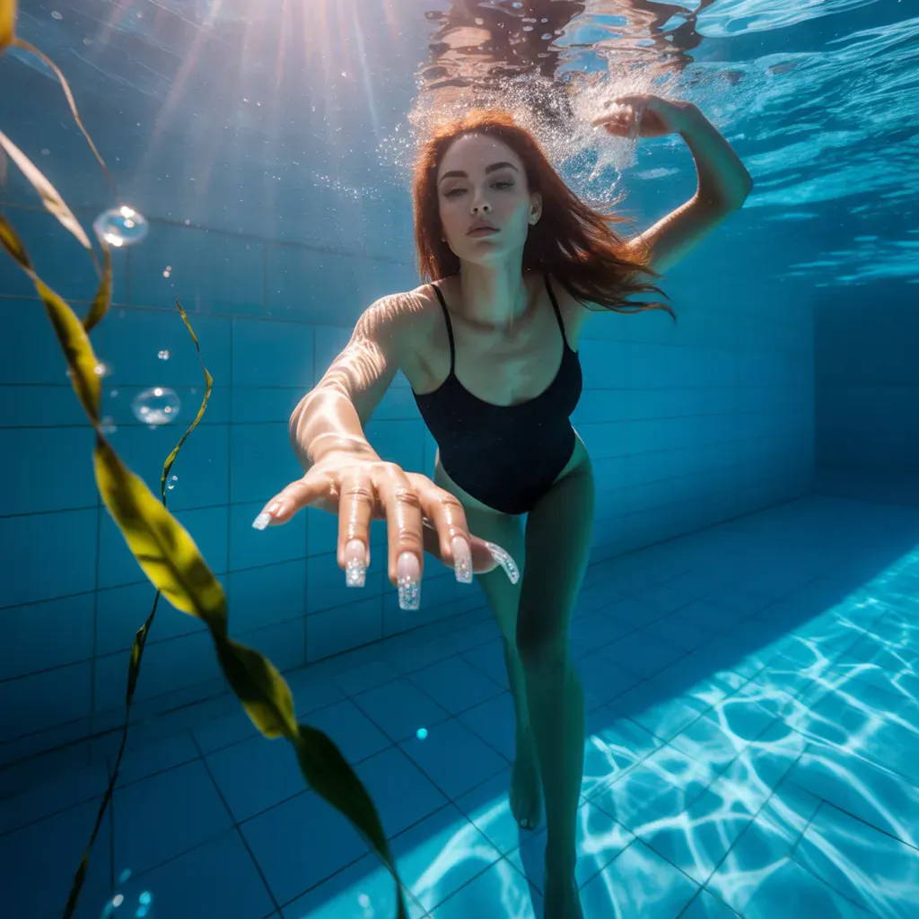 can you swim with acrylic nails