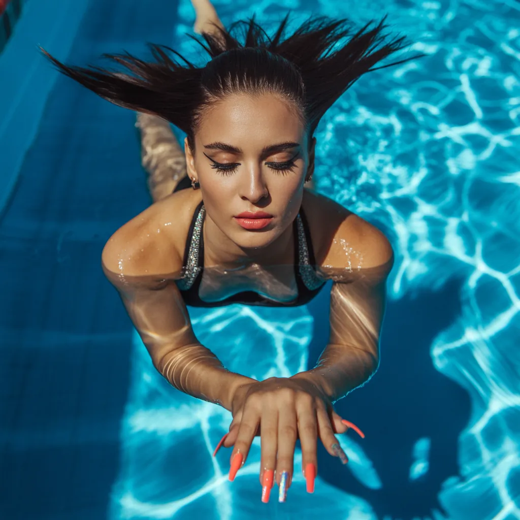 can you swim with press on nails