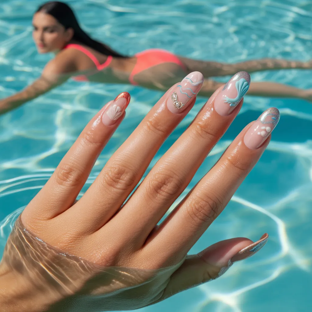 can you swim with press on nails