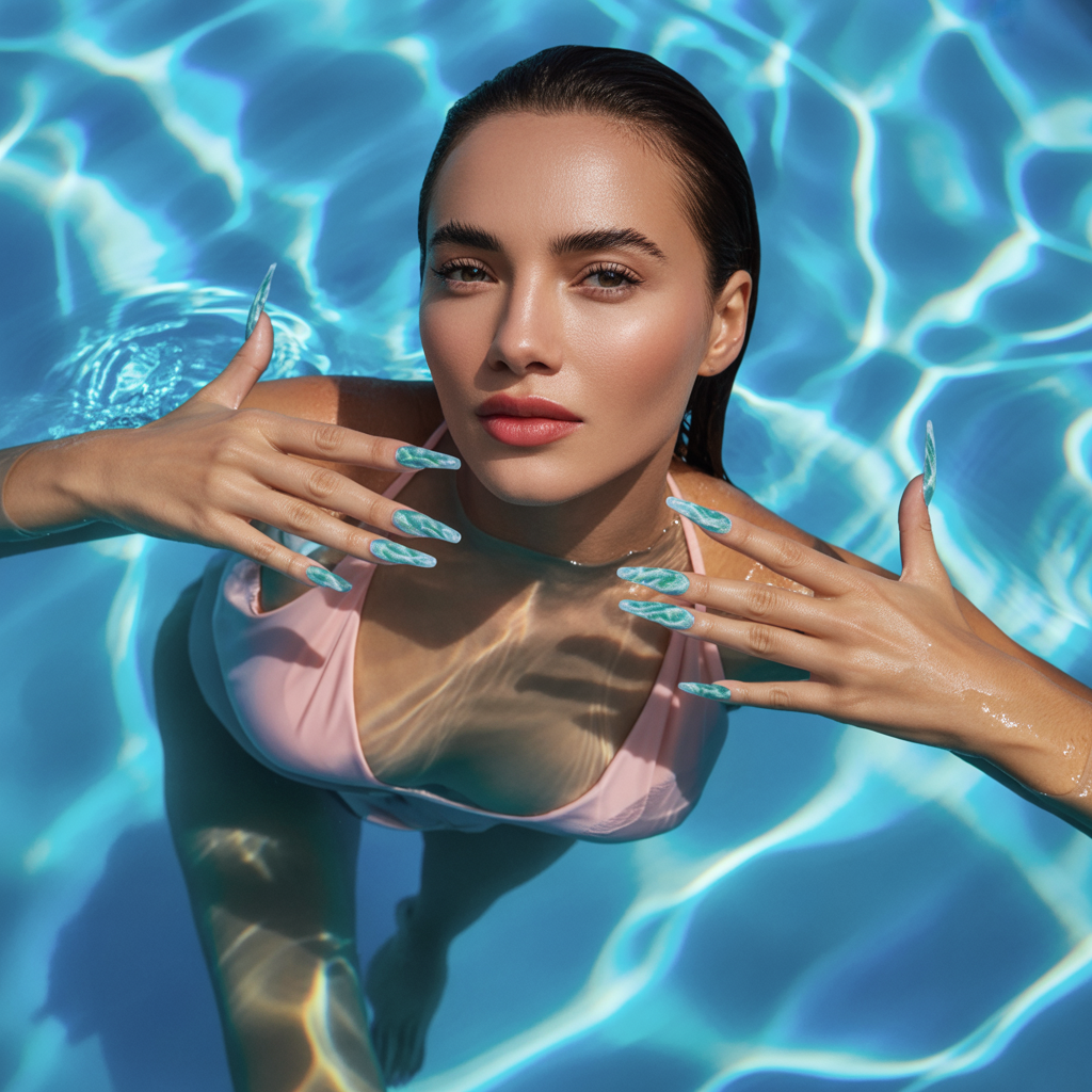 can you swim with press on nails