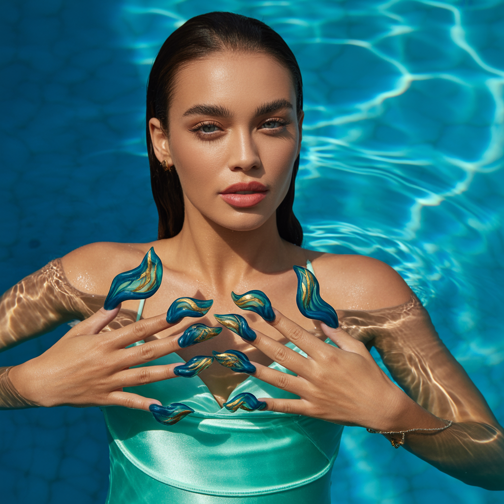 can you swim with press on nails