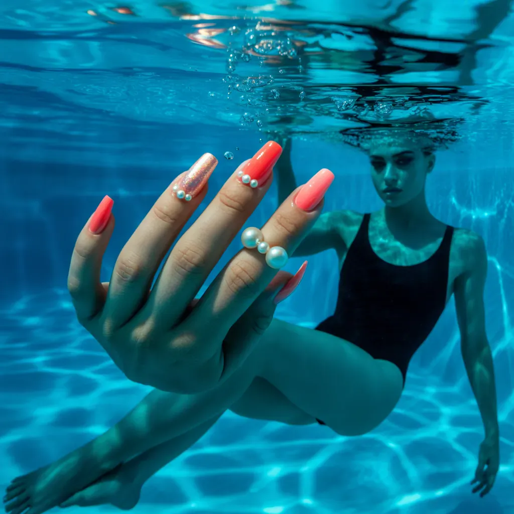 can you swim with press on nails