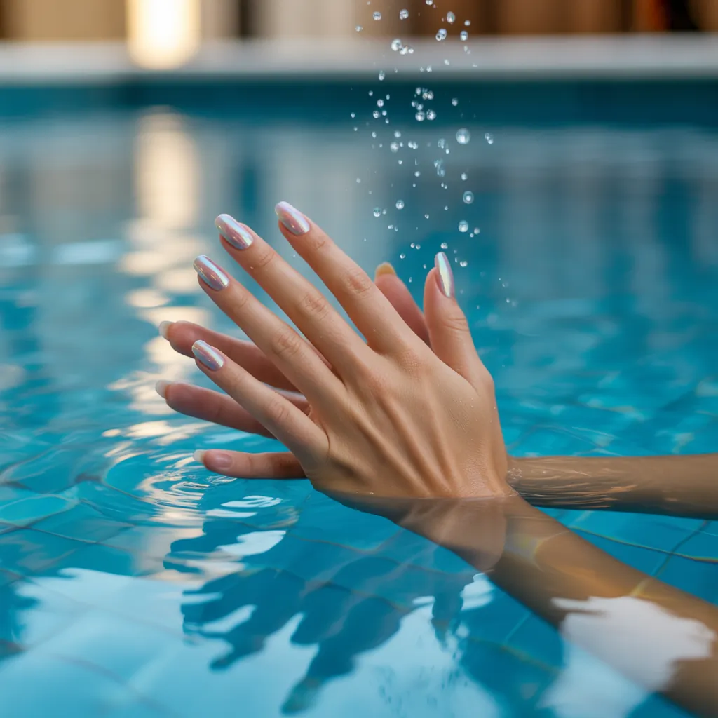 can you swim with press on nails