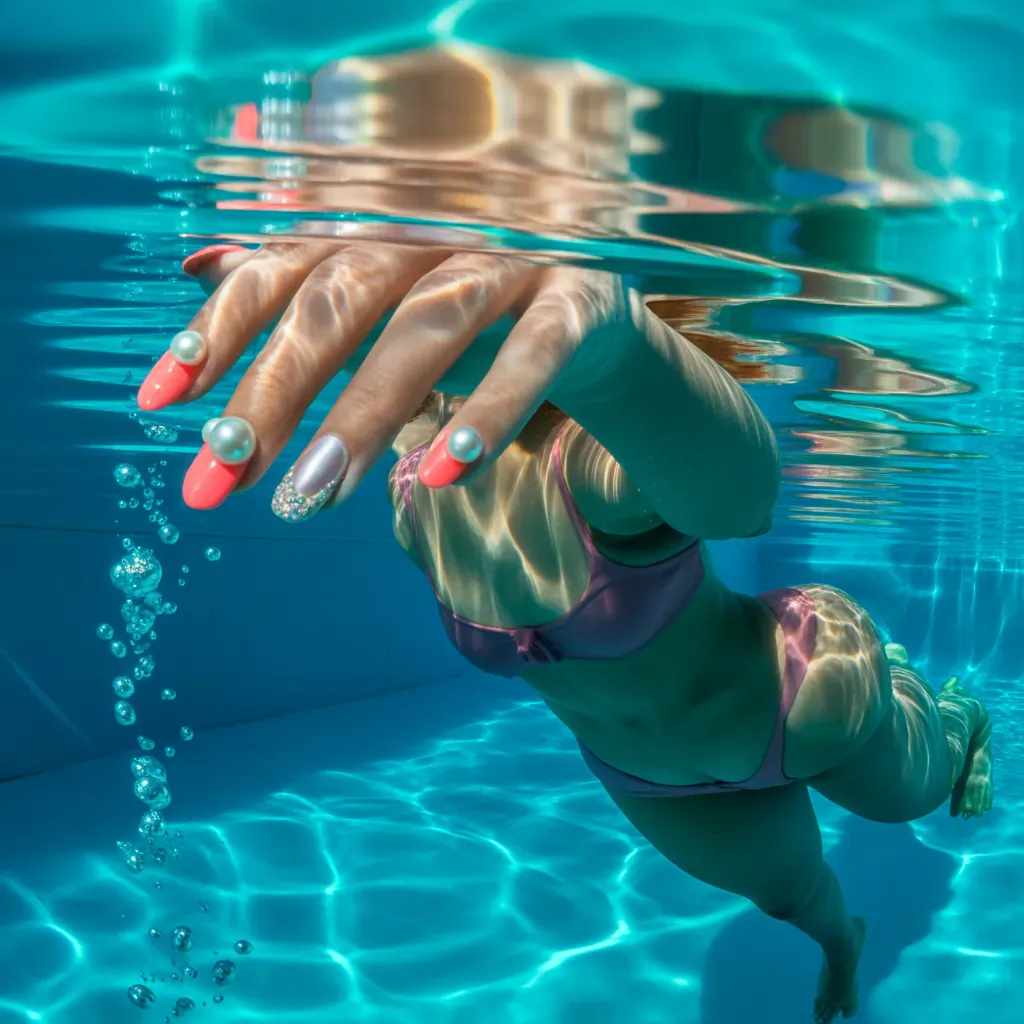 can you swim with press on nails