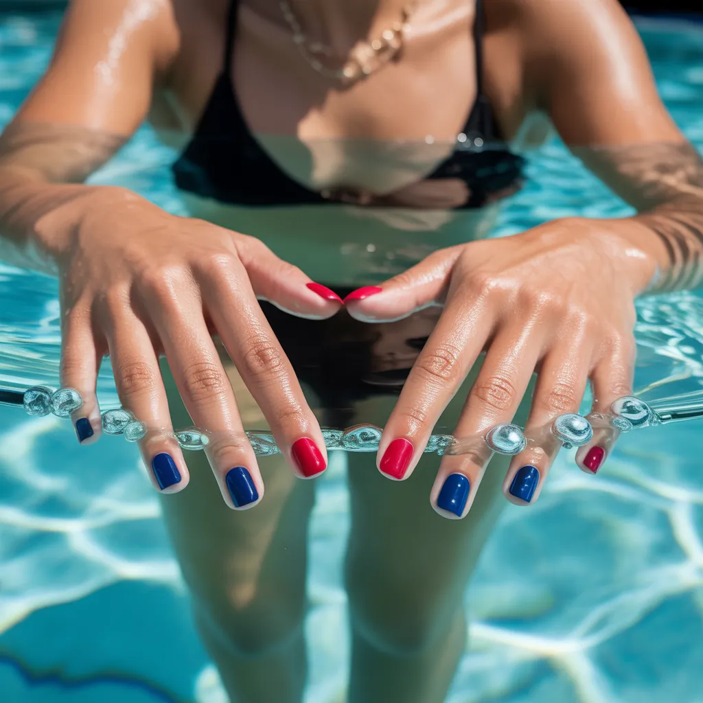 can you swim with press on nails