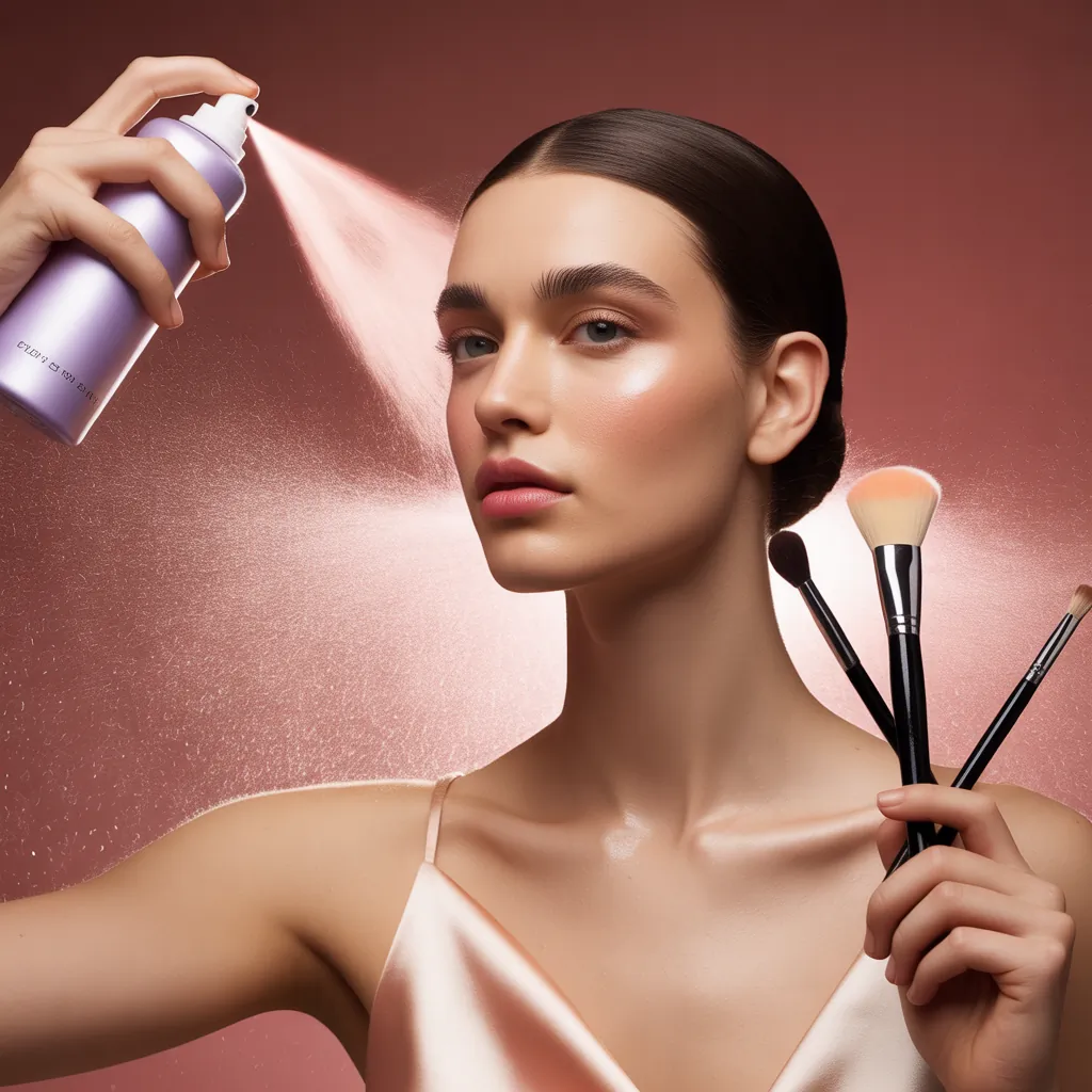 can you use setting spray before makeup