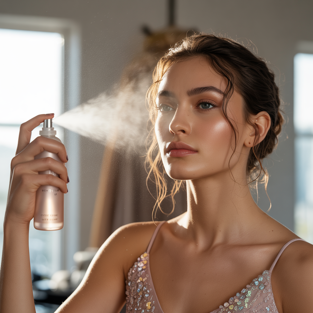 can you use setting spray before makeup