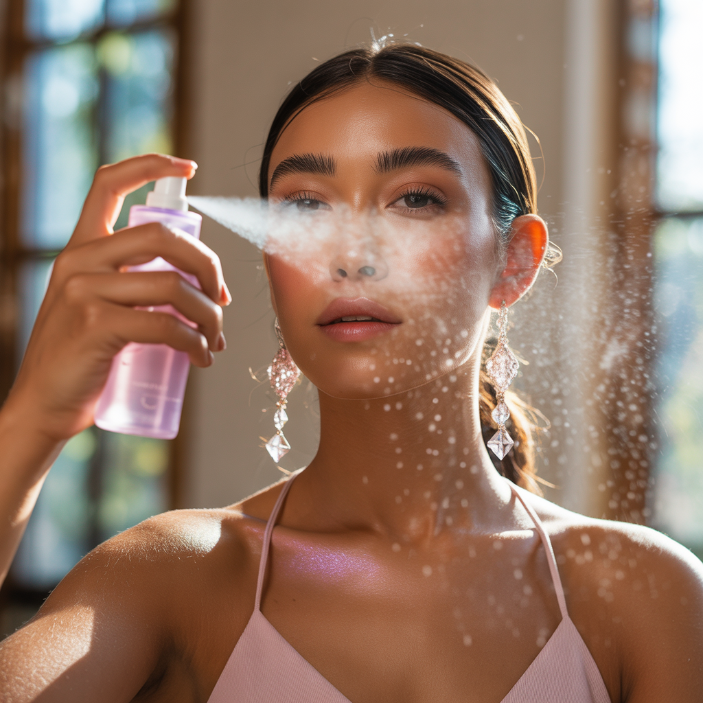 can you use setting spray before makeup