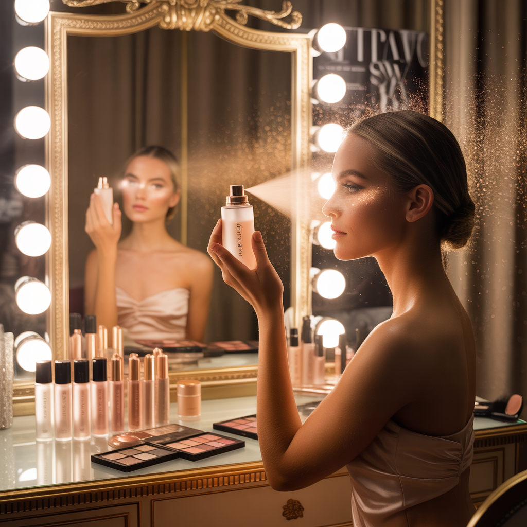 can you use setting spray before makeup