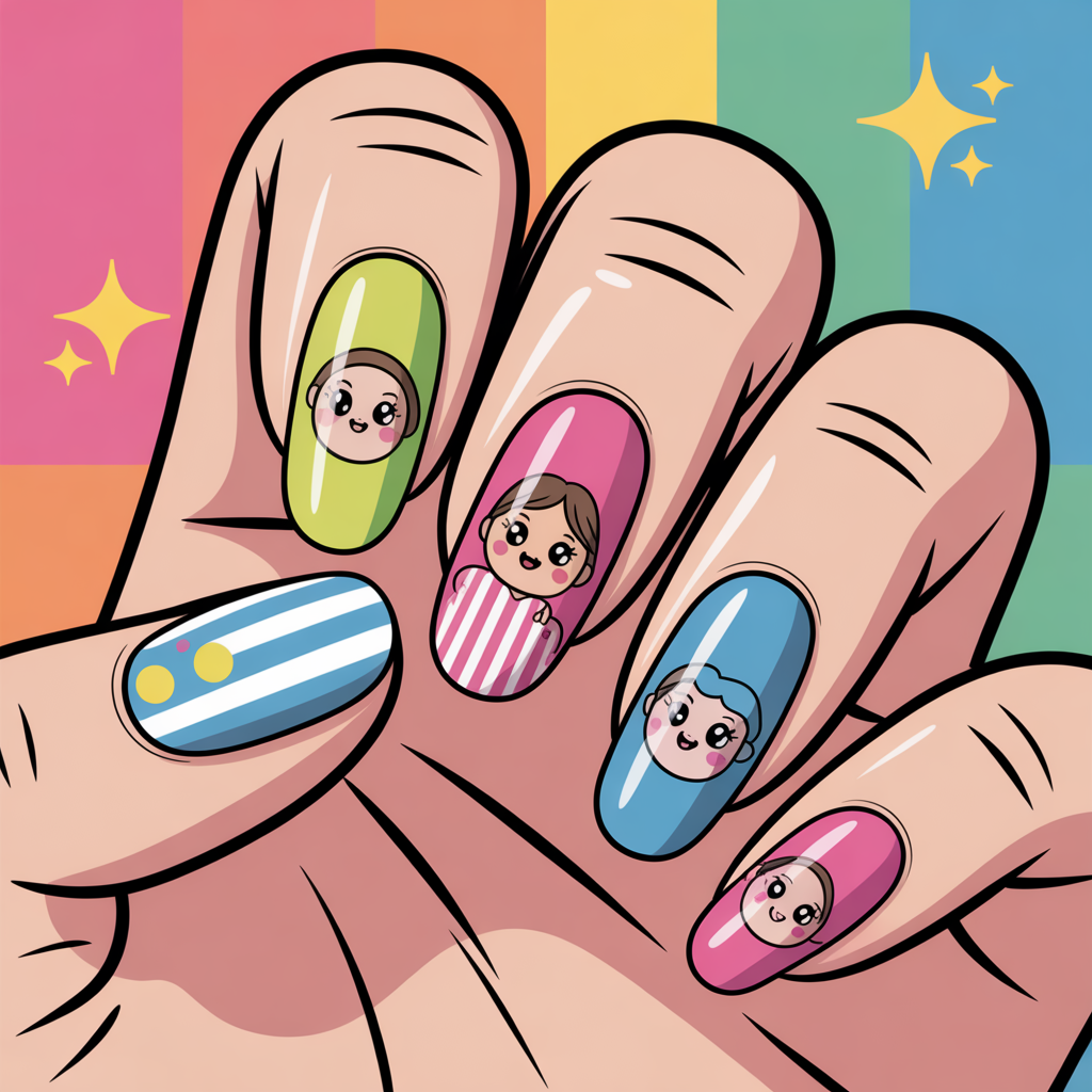 cartoon nails