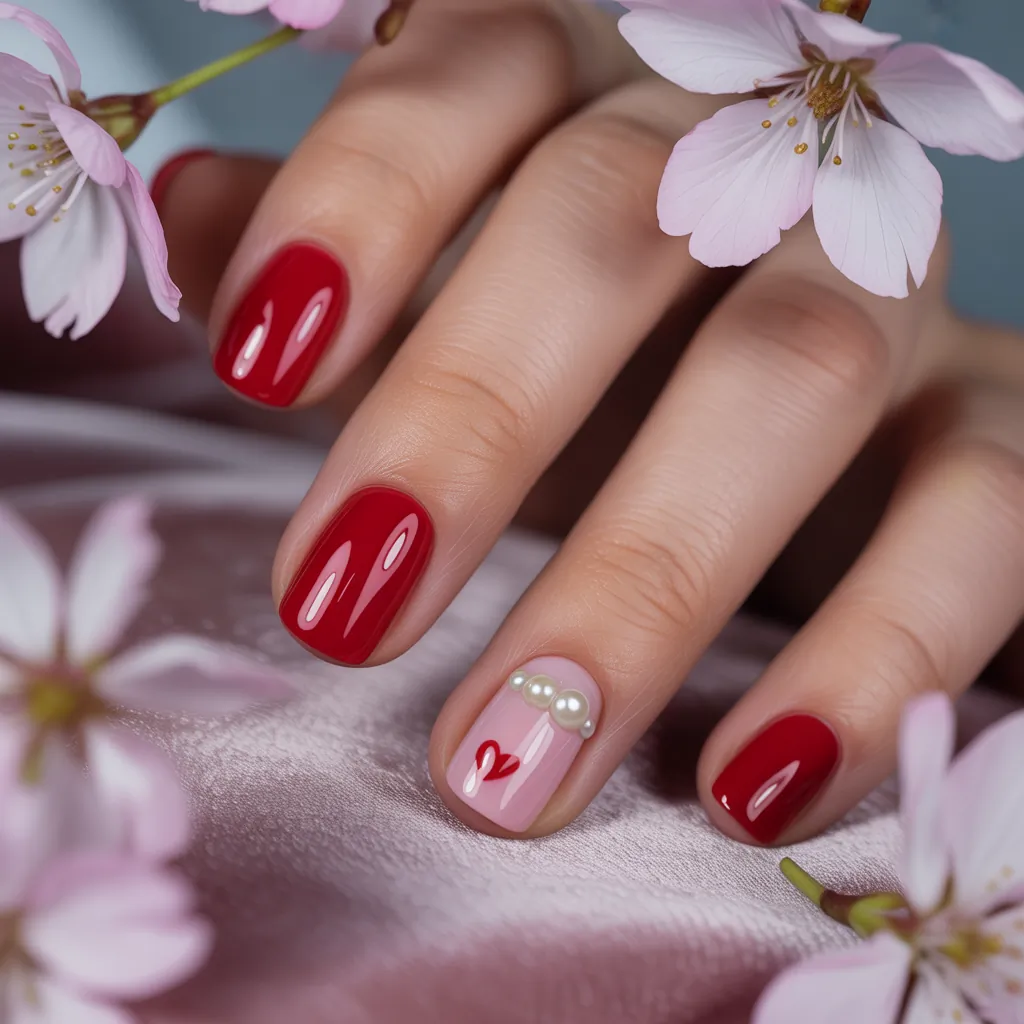 cherry nails inspo