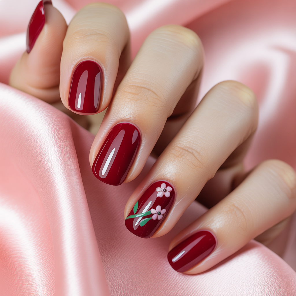 cherry nails inspo