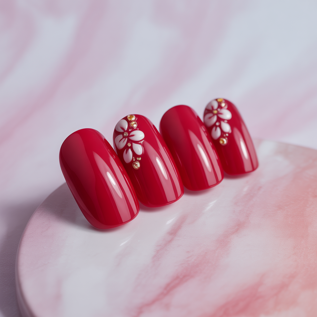 cherry nails inspo