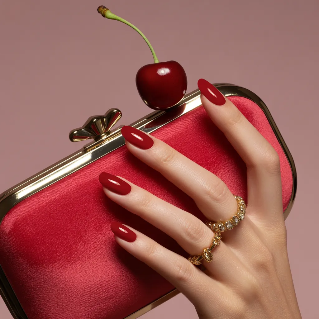 cherry nails inspo