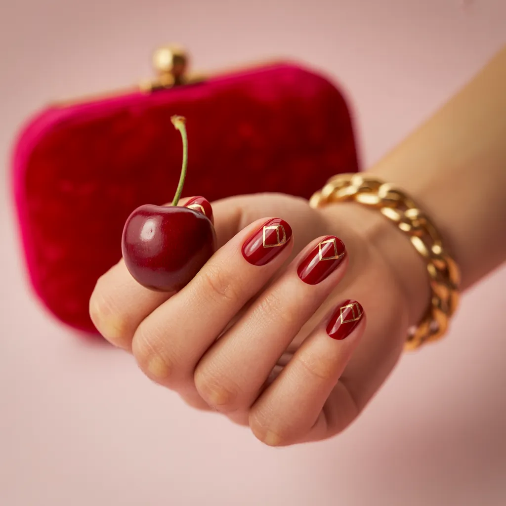 cherry nails inspo