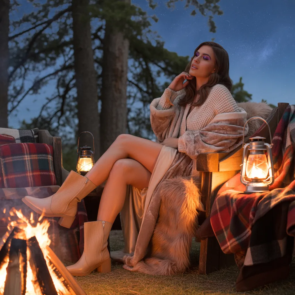 chic cozy glamping outfits
