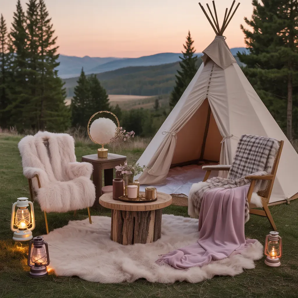 chic cozy glamping outfits