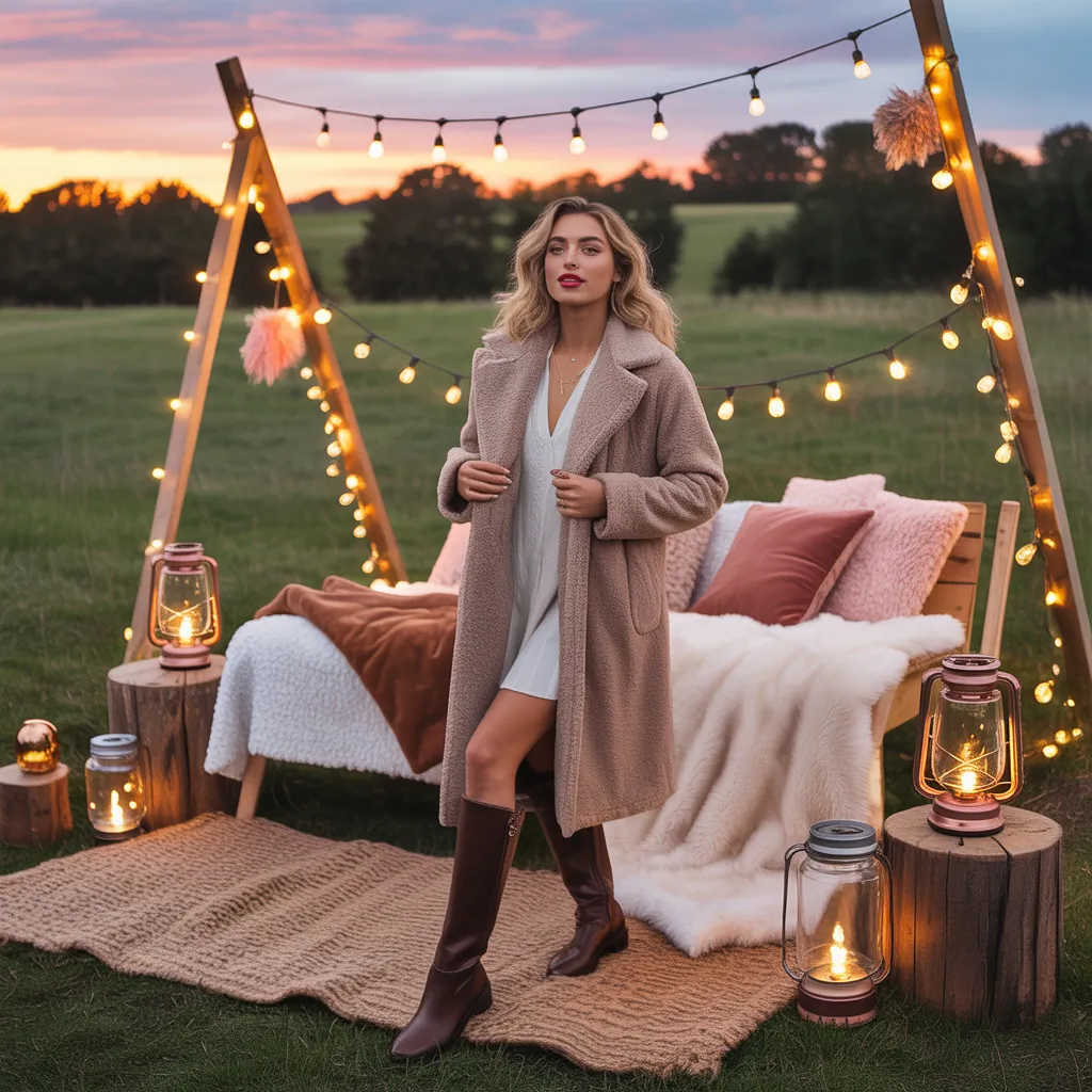 chic cozy glamping outfits