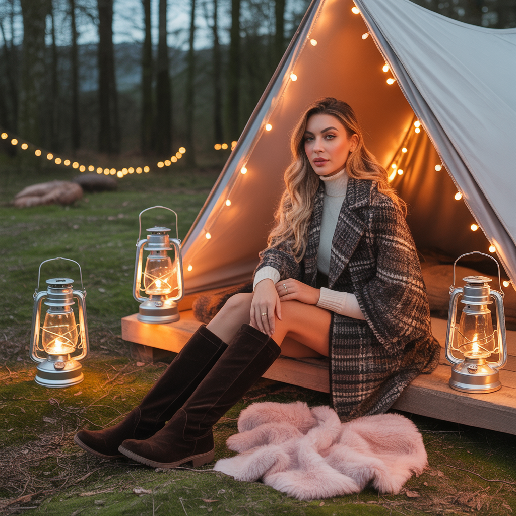 chic cozy glamping outfits