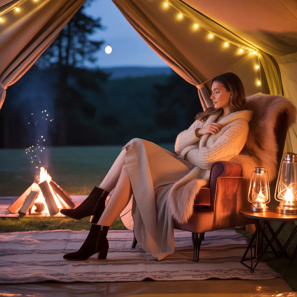 chic cozy glamping outfits