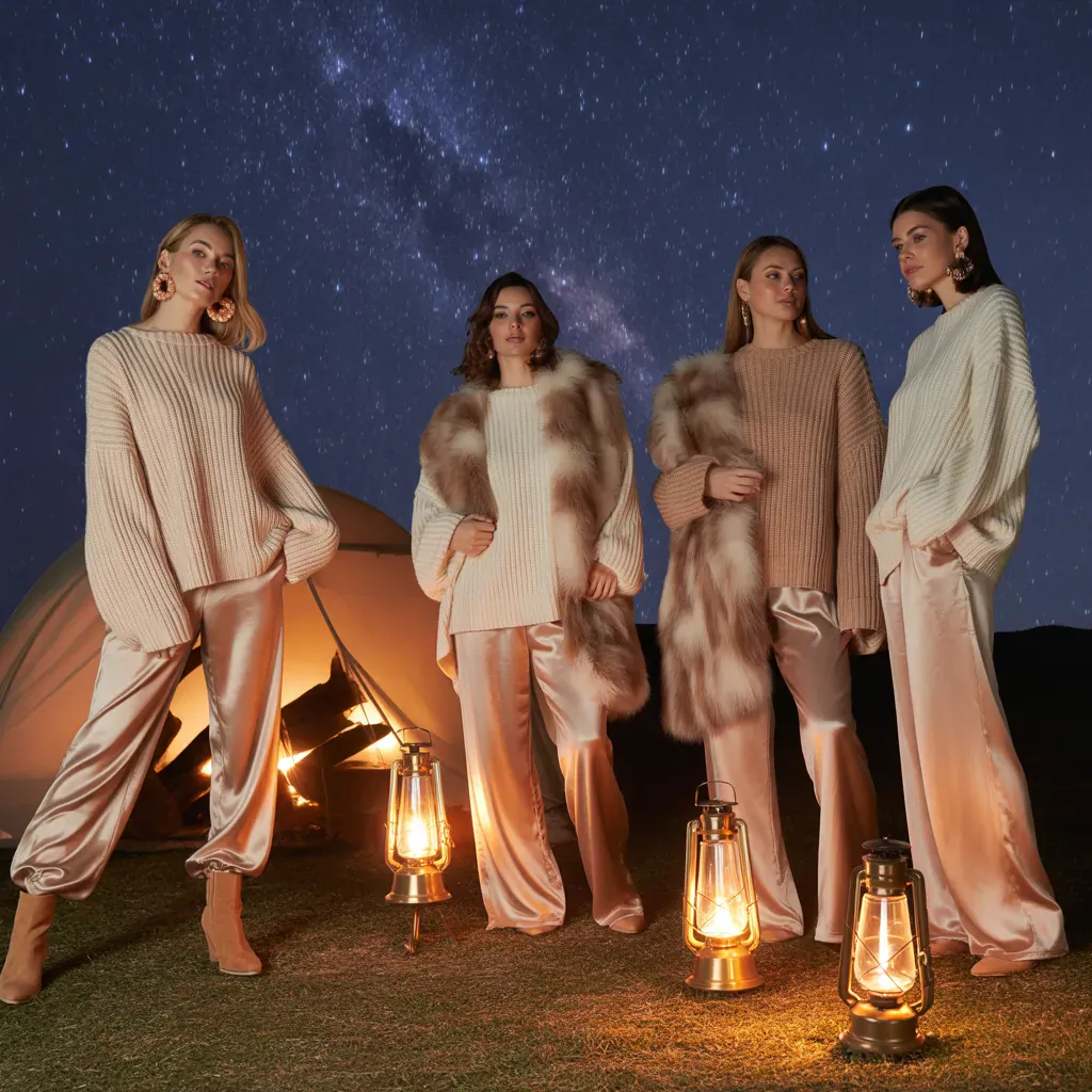 chic cozy glamping outfits