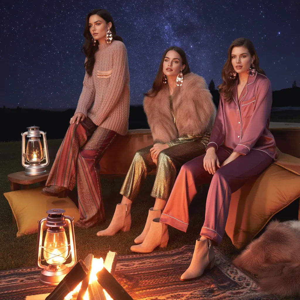 chic cozy glamping outfits