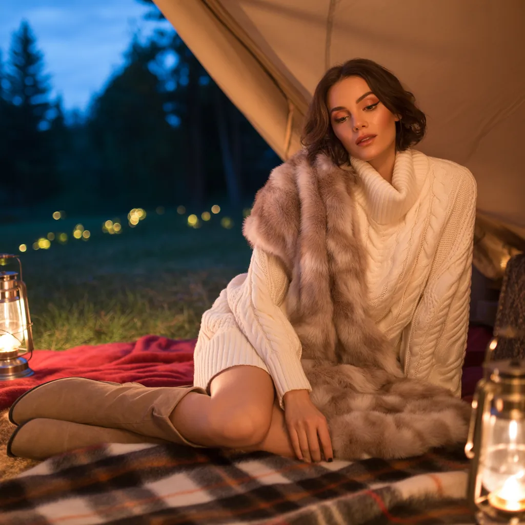chic cozy glamping outfits