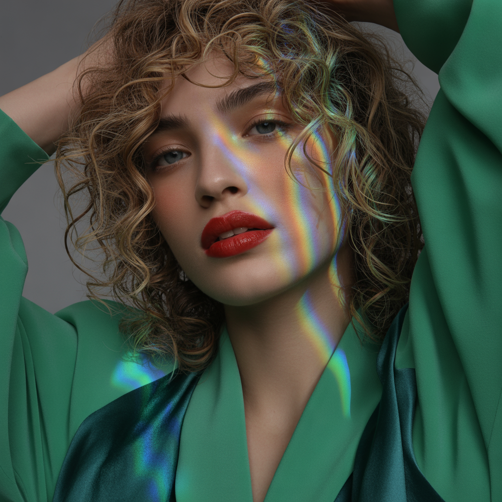 chin length curly hair