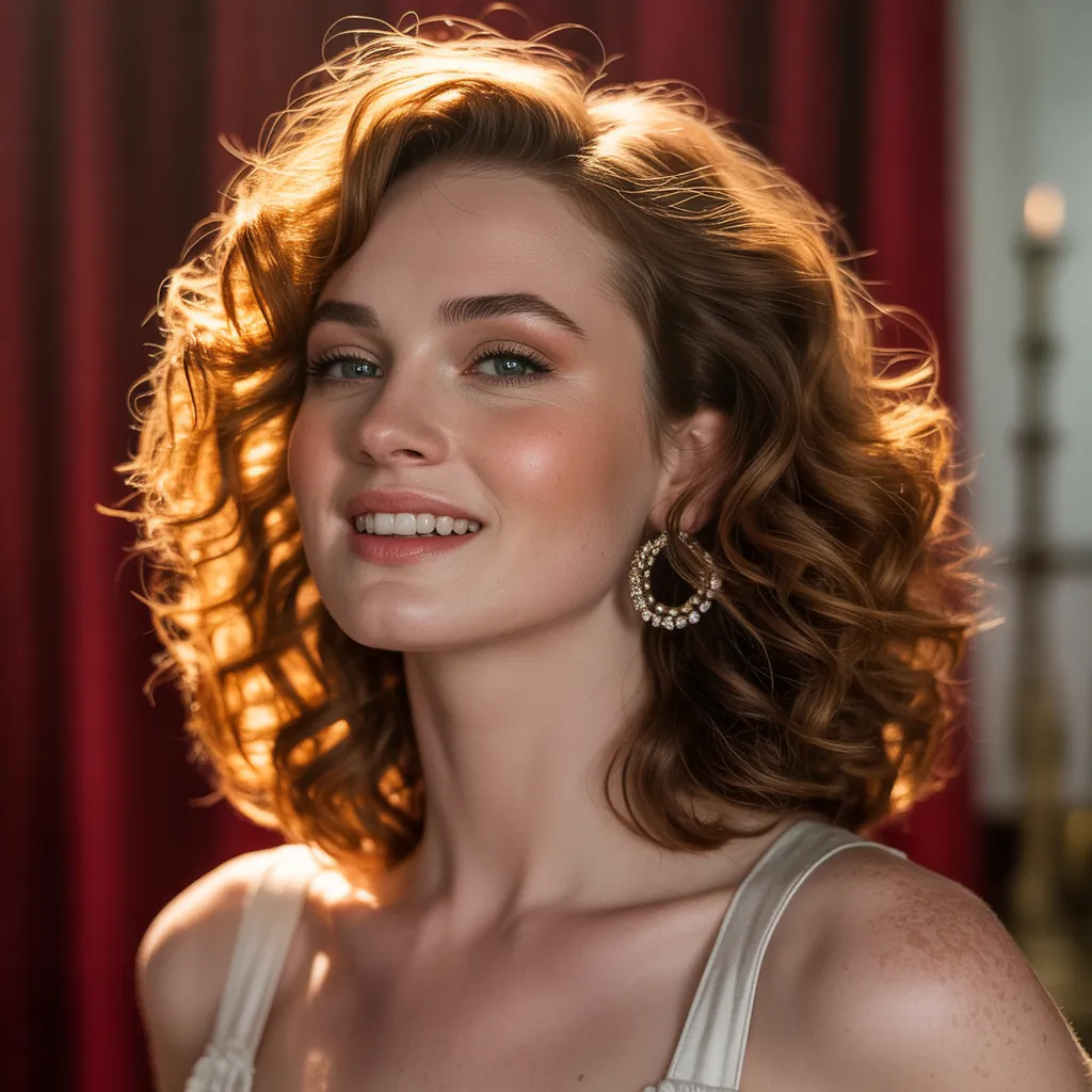 chin length curly hair