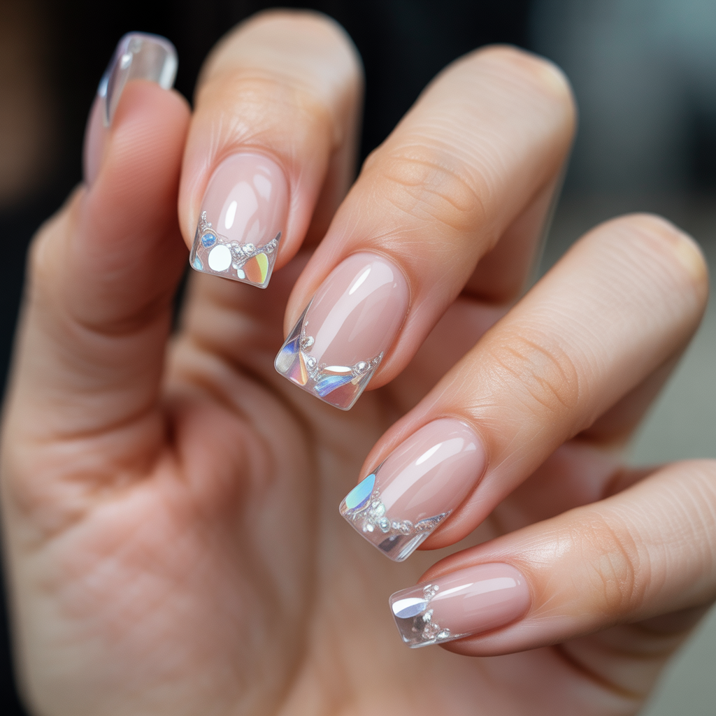 clear acrylic nails