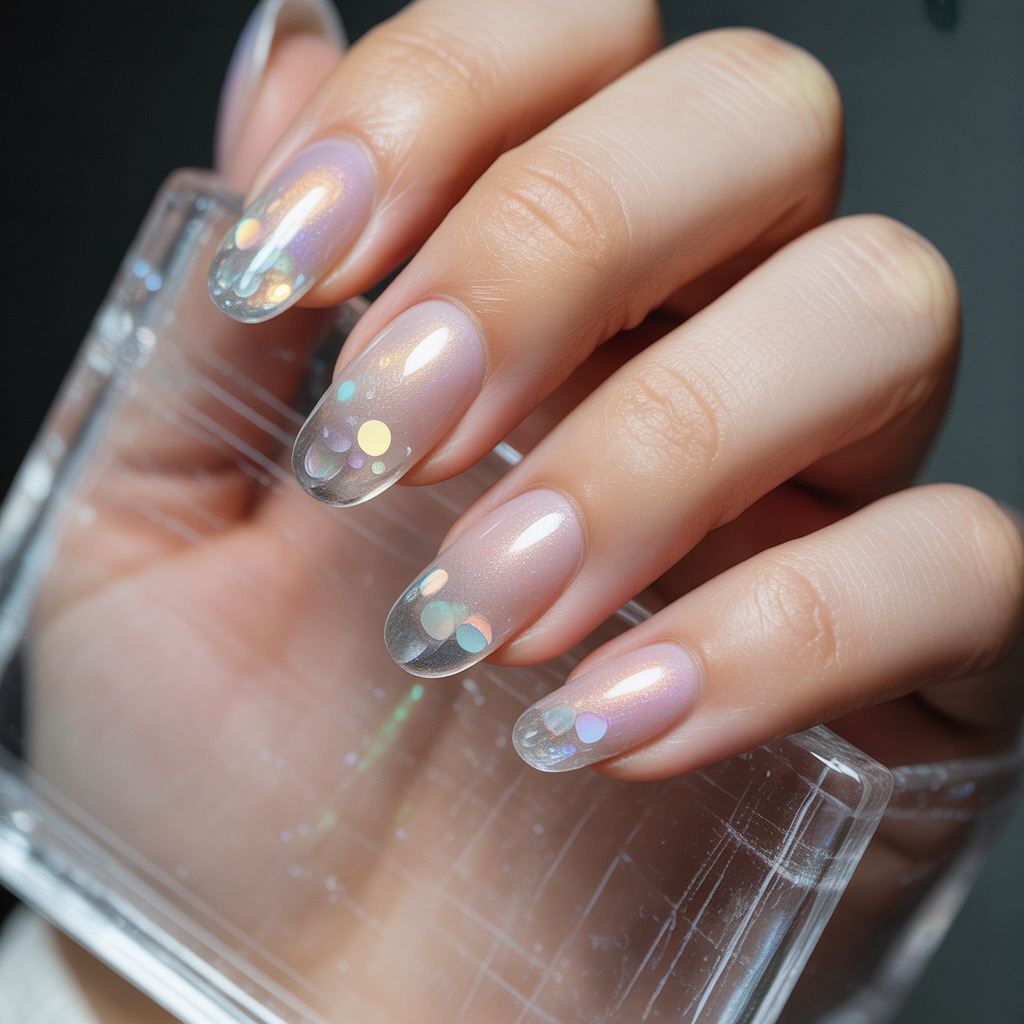 clear acrylic nails