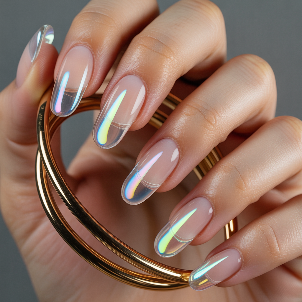 clear acrylic nails
