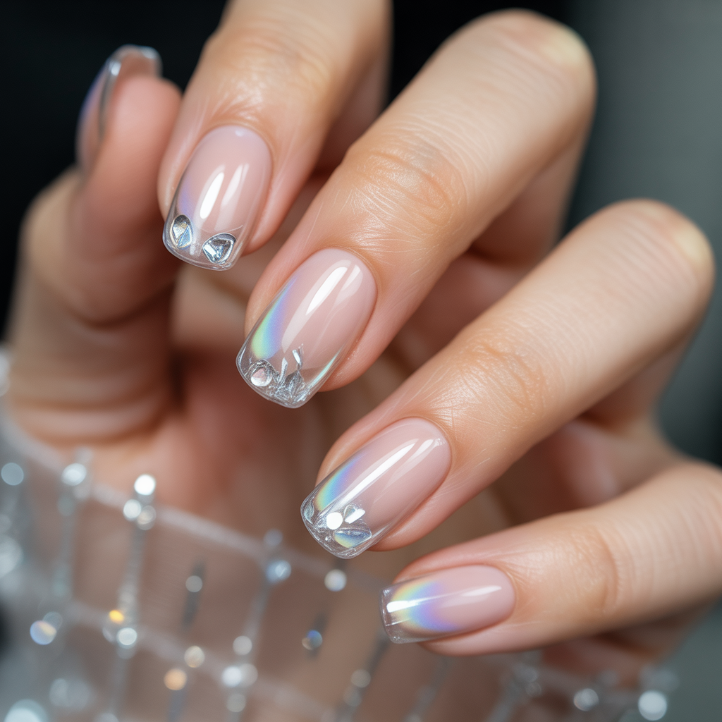 clear acrylic nails