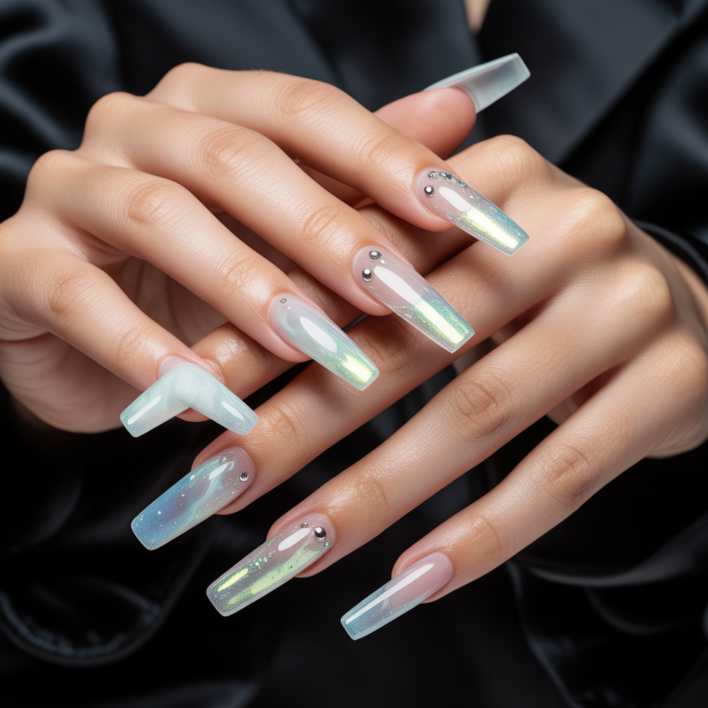 clear coffin nails