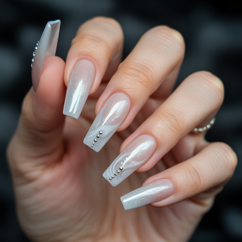 clear coffin nails