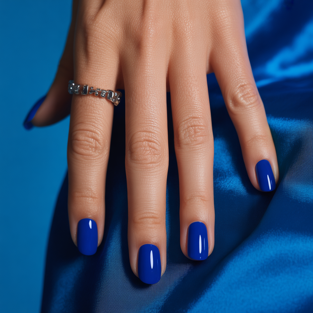 cobalt blue nails