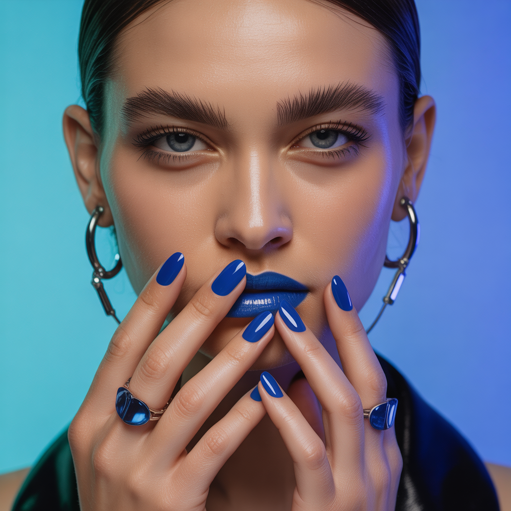 cobalt blue nails