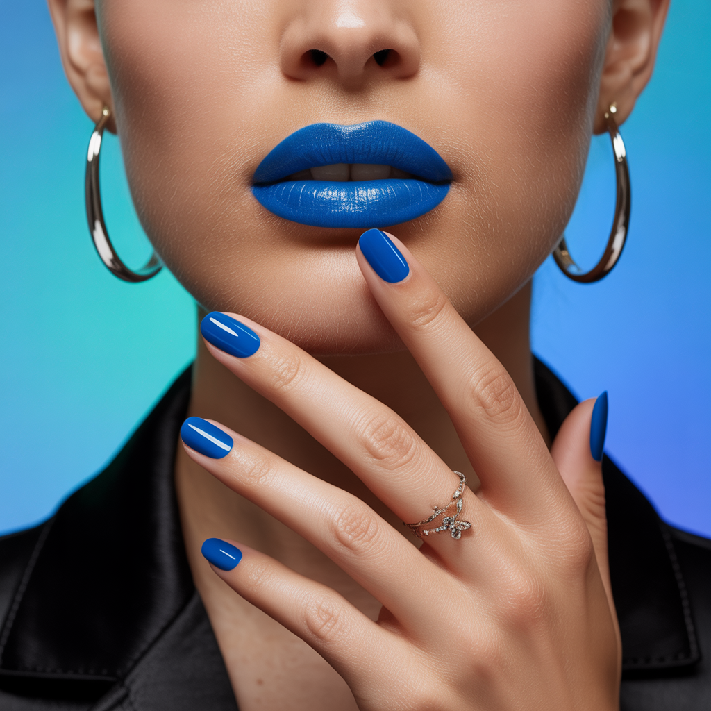 cobalt blue nails