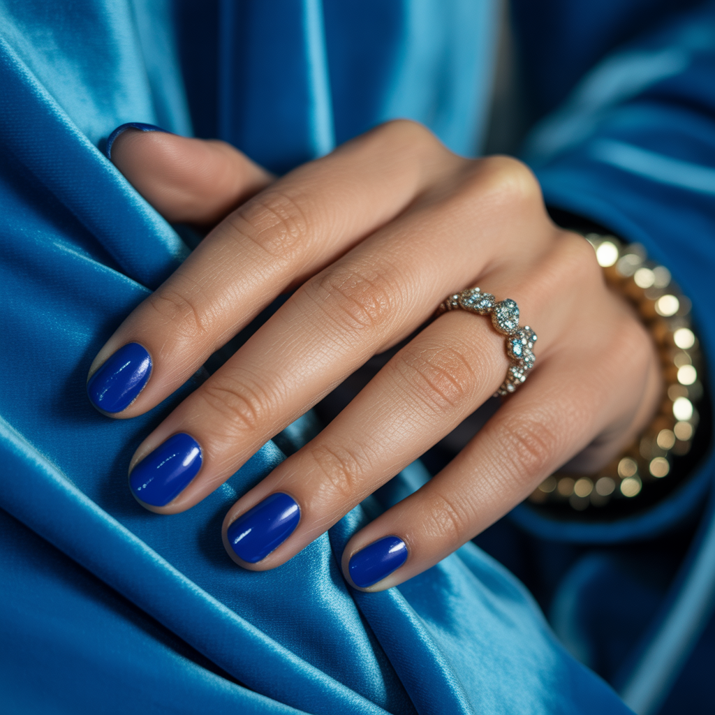 cobalt blue nails