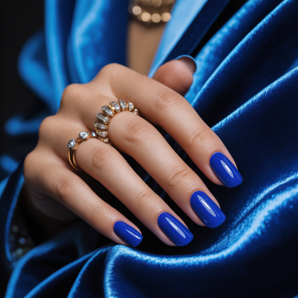cobalt blue nails