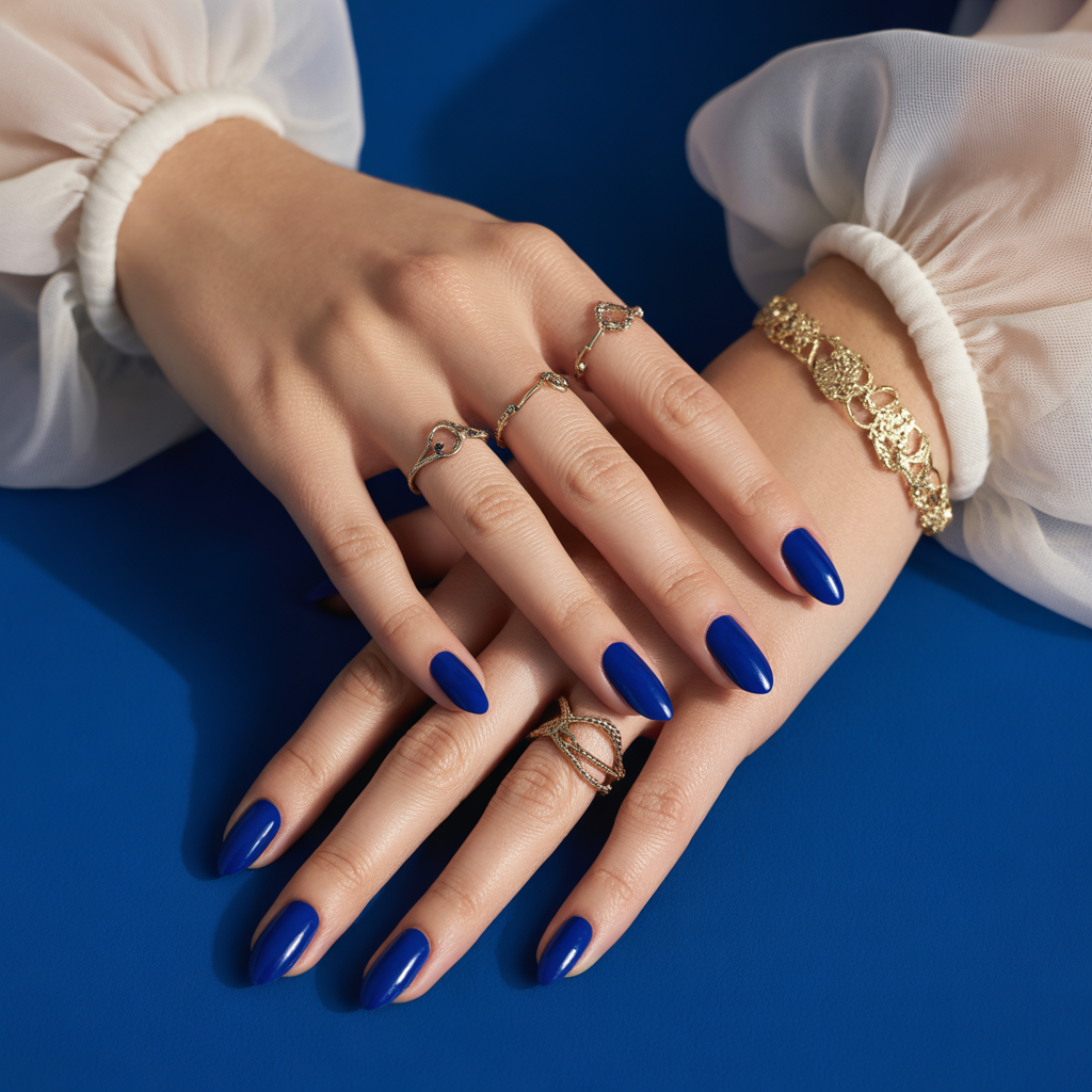cobalt blue nails